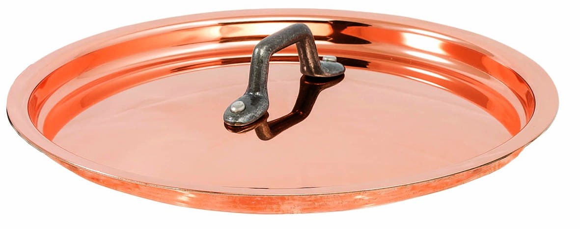 Matfer Bourgeat Copper Lid with Cast Iron Handle