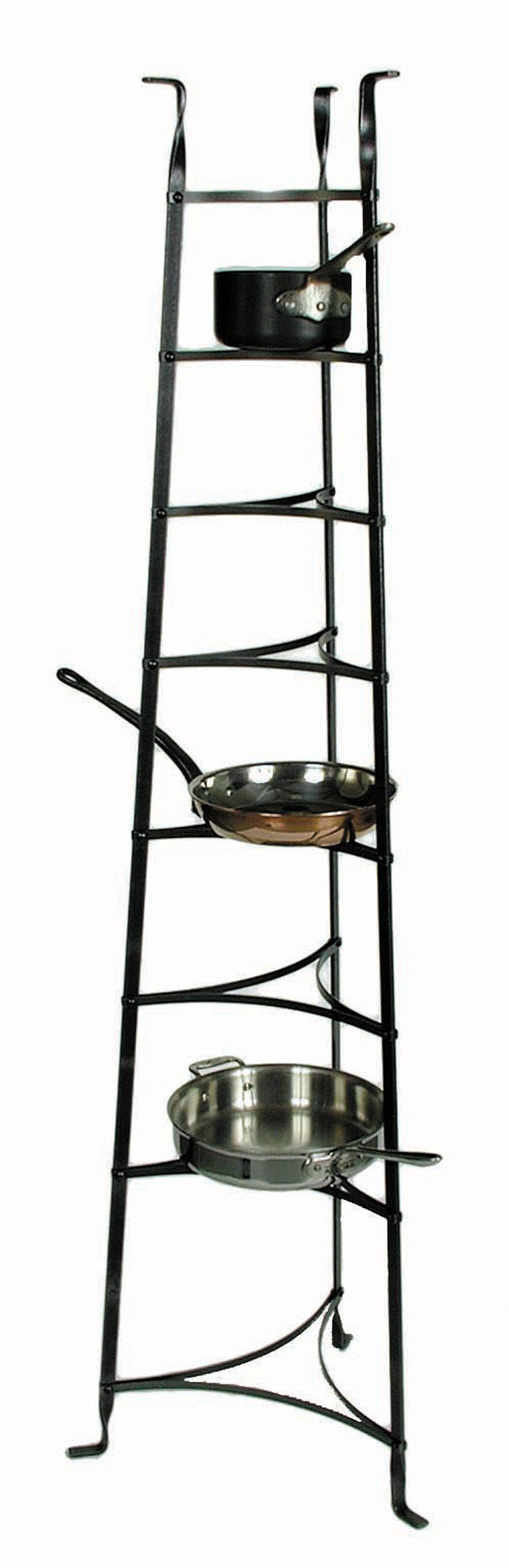 Enclume 8-Tier Cookware Stand in Hammered Steel