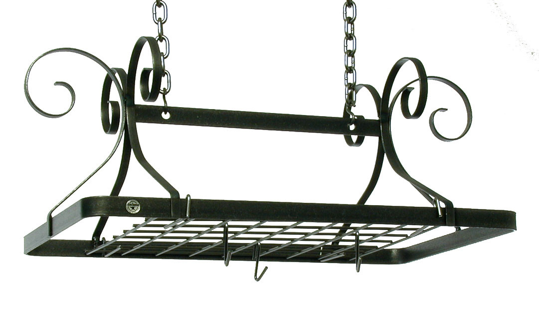 Enclume Decor Rectangle Rack with Grid in Hammered Steel