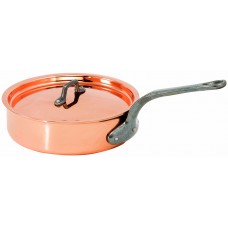 Matfer Bourgeat 6.25" Copper Saute Pan with Lid