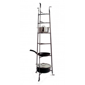 Enclume 6-Tier Cookware Stand in Hammered Steel