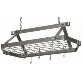 Enclume Decor Retro Rectangle Rack with Grid in Hammered Steel