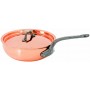 Matfer Bourgeat Flared Copper Saute Pan with Lid