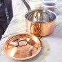 Matfer Bourgeat Copper Sauce Pan with Lid