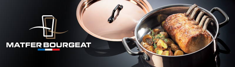 Matfer Bourgeat 372024 Bourgeat Copper Saute Pan Without Lid 9 3/8